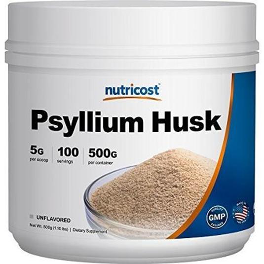 Nutricost Psyllium Husk Powder 500 Grams, 5g Per Serving
